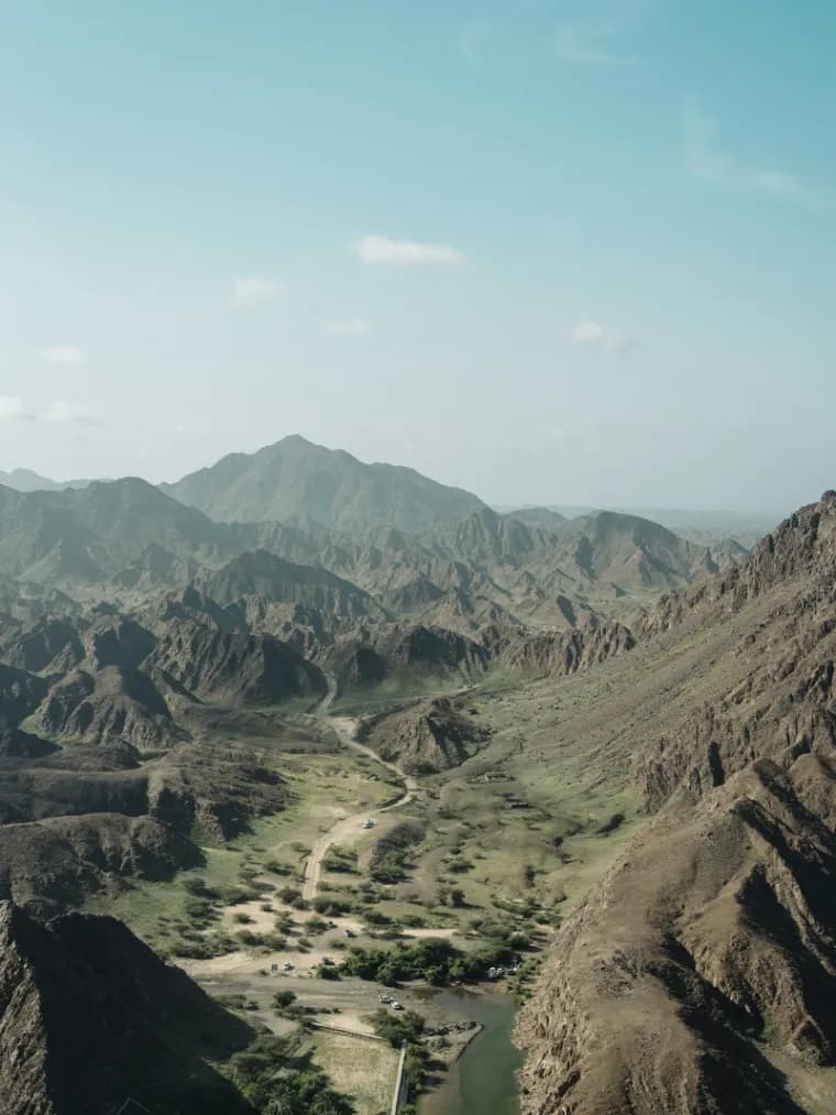 Jebel Jais mountains in Ras Al Khaimah