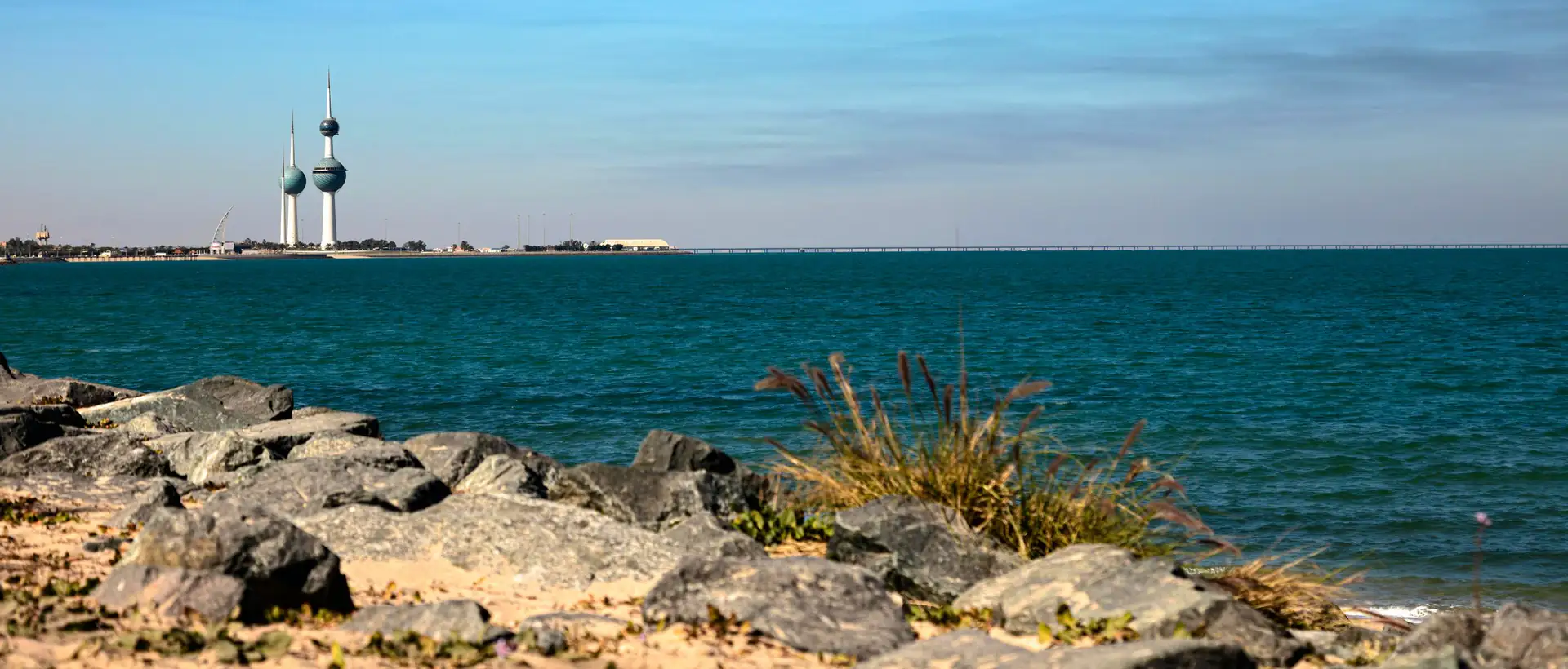 Kuwait Towers by the sea