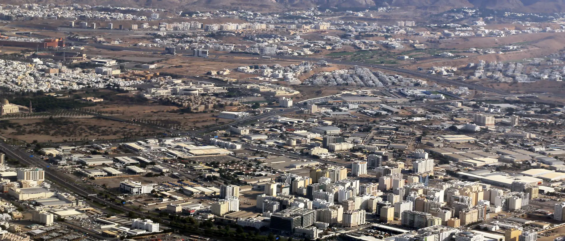 Aerial view of Muscat, Oman
